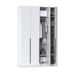 Шкаф 4-х створчатый 67.09 Брандо, МДФ белый (h 248 см) 