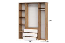 Шкаф комбинированный четырехстворчатый Некст-1