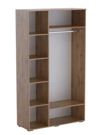 Шкаф трехстворчатый Ливерпуль, вотан/белый глянец 